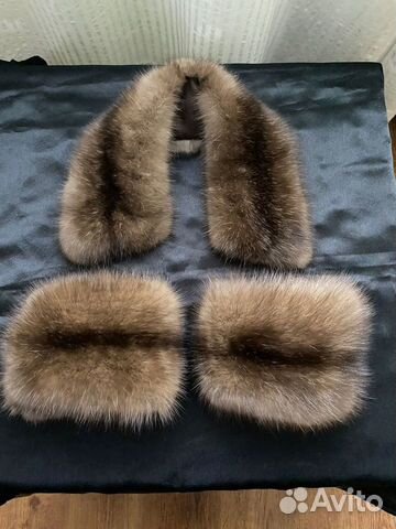 Соболь воротник и манжеты