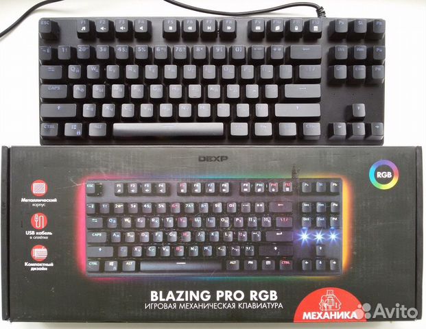 Игровая Клавиатура Dexp Blazing Pro RGB механика