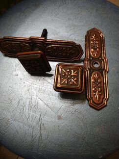 Дверная ручка, бронза, ретро старина