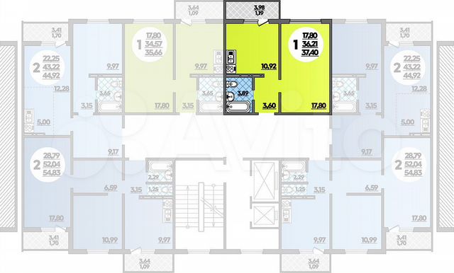 1-к. квартира, 37,4 м², 15/16 эт.