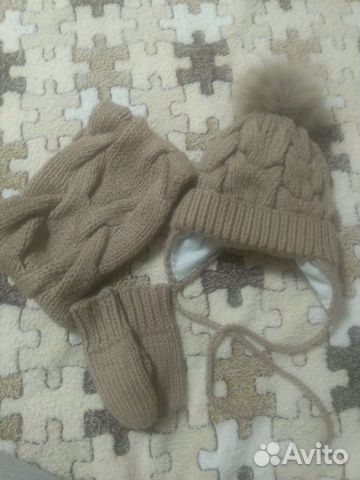 Комплект шапка,снуд,варежки