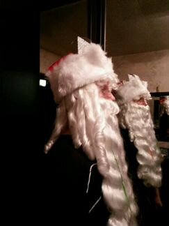 Парик и борода Деда Мороза