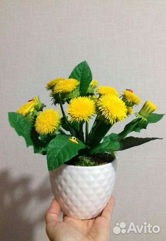 Букет цветов одуванчиков ко дню матери