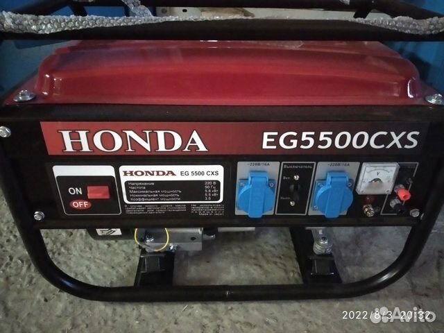 Бензиновый генератор Honda eg5500cxs