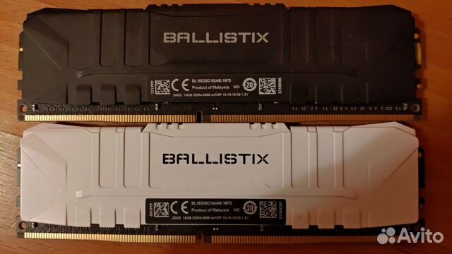 Игровая память DDR4 16 гб Ballistix 2666