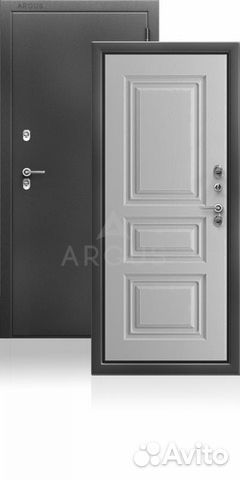 Дверь Аргус Тепло - 5 Антик серебро Роял вуд серый