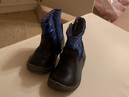 Сапожки демисезонные кожаные Helennia