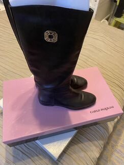 Carlo Pazolini кожаные демисезонные сапоги