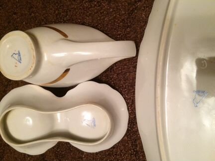 Набор селедочница+ соусники Дулево