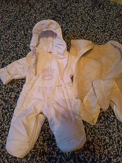 Зимний комбинезон-конверт от рождения до года