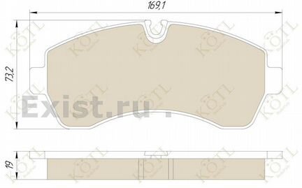 Тормозные колодки Volkswagen Crafter