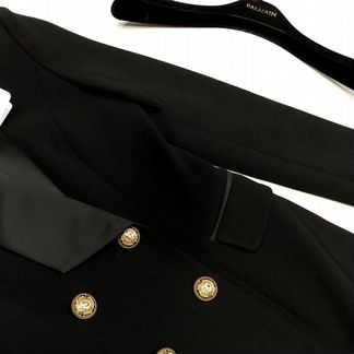 Платье-пиджак Balmain с атласными лацканами