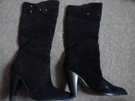 Сапоги замша натуральная р 37