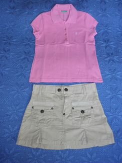 Юбка детская коричневая Benetton