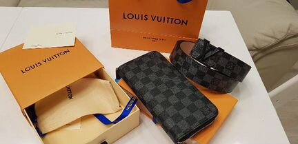 Louis Vuitton клатч + ремень