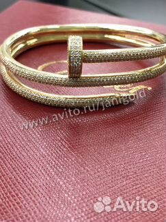 Золотой браслет Картье Гвоздь