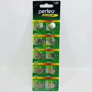Батарейки новые упаковка 10 шт. Perfeo LR43