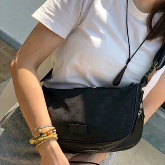 Новая поясная сумка Gucci черная