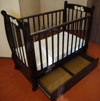 Детская кроватка Елисей С-717 (шоколад)