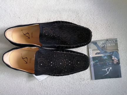 Слипоны мокасины натур. кожа замша VS - 42 р новые