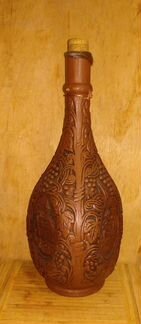 Бутылка глиняная 30см