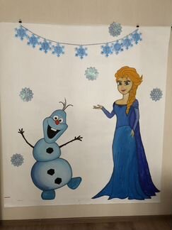 Баннер фотозона холодное сердце