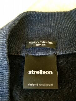 Шикарный свитер Strellson из 100 virgin wool