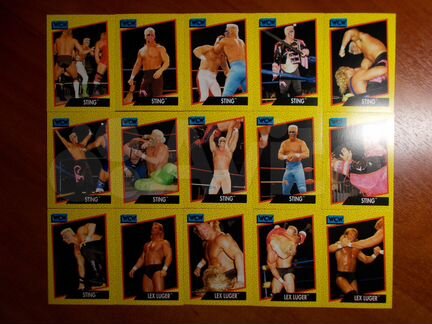Коллекционые карточки WCW в ассортименте