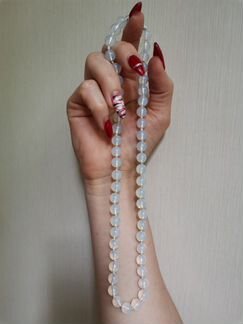 Бусы, ожерелье, лунный камень
