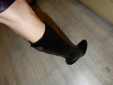 Сапоги кожа новые зима