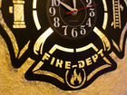 Часы из виниловой пластинки для пожарных объявление продам