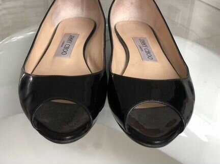 Балетки лак Jimmy Choo