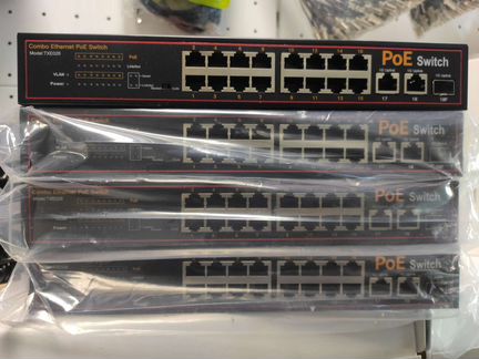 POE коммутатор 16 портов - 48в - для IP камер