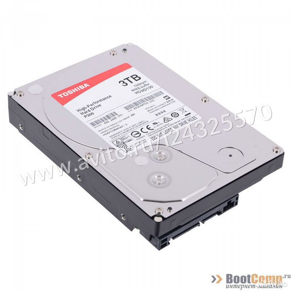  Жесткий диск 3000Gb Toshiba P300 hdwd130uzsva  84012410120 купить 1