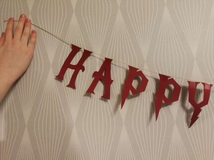 4 гирлянды самодельных Harry Potter