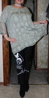 Италия.Роскошн.шелк.2ка с вышивкой р.52-60