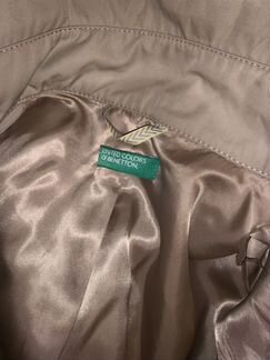 Тренч бежевый benetton
