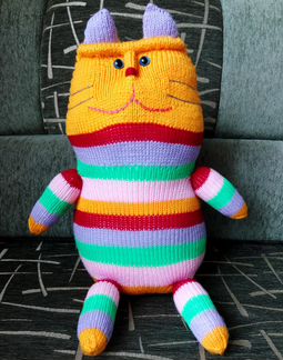 Игрушка Кот ручной работы 40см