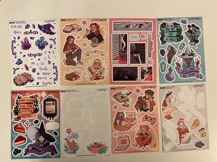 Стикеры NKS (NO kids stickers) A6 + 5шт. А5