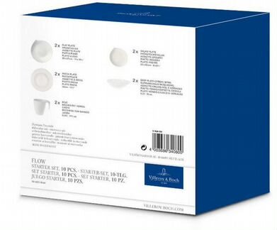 Villeroy & Boch Flow Стартовый набор 10 предметов