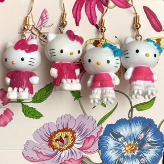 Серёжки Hello kitty
