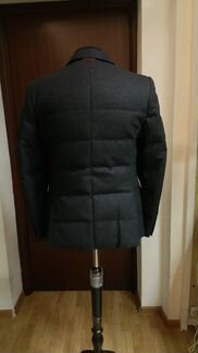 Пальто Moncler. Серое. Пух