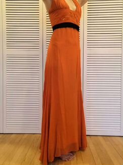 Шёлковое вечернее платье, ручная работа 44