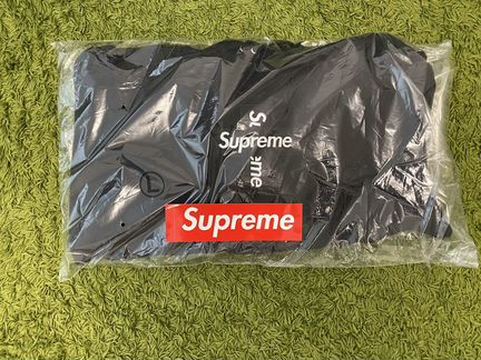 Supreme box logo cross hooded Sweatshirt Black