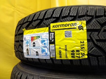Pезина 215/55 R17 зимняя липучка Kormoran новая