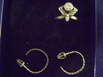 Советское серебро, чешская бижутерия, янтарь