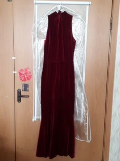 Платье бархатное 48р