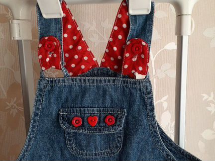 Полукомбинезон для девочки, р.86