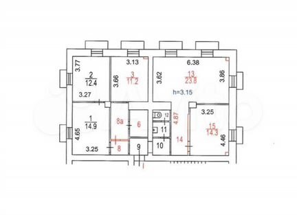 Свободного назначения, 105,4 м²