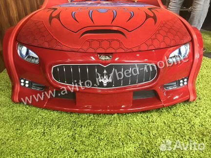 Кровать пластиковая 3D NEO Мазератти красный